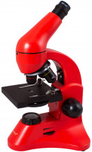 Mikroskops ar Eksperimentālo Komplektu, K50 Rainbow 50L PLUS, Sarkans, 64x - 1280x, L69080, LEVENHUK