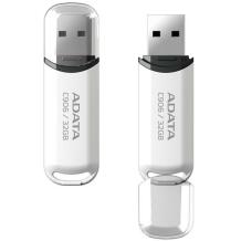 Adata USB atmintinė AC906-32G-RWH, 32 GB, USB Type-A, USB 2.0, balta, dangtelis