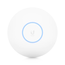 Wi Fi 6 prieigos taškas 802.11ax 6 erdviniai srautai iki ~5.3 Gb s 140 m² aprėptis 350+ įrenginių PoE GbE U6 Pro Baltas Ubiquiti