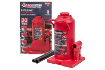 Hidraulinis butelinis domkratas, Forcekraft, FK-T92007, 20t, kėlimo aukštis 245-470 mm, apsauginis vožtuvas