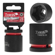 Impact Socket Tvardy T00212-28 3/4" 6PT 28mm CR-MO