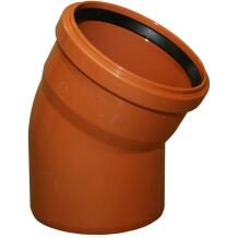 Instalplast Ārējās Kanalizācijas Līkums 8027296, 110mm, 30°, SN8, PVC, oranža