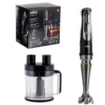 Braun Sukeldusblender MQ9195XLI, 1200 W, 2 L, roostevaba teras, 0.6 L mõõtja, 0.5 L hakkija, 1.2 m juhe