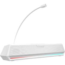Edifier Žaidimų garso juosta G1500 BAR White, 5V, 120-20kHz, 7.1 virtualus erdvinis gars, RGB apšvietimas, nuimamas mikrofonas