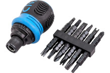 Reversīvā skrūvgrieža komplekts, FORSAGE, F-32807MR, Cr-V tērauds, teleskopiska konstrukcija