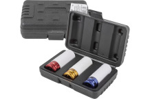 Triecienmuciņu komplekts Rockforce RF-4032 17, 19, 21 mm 1/2" ar aizsargapvalku