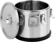 Termoss ēdiena pārvadāšanai 15L, YG-09201, YATO, nerūsējošais tērauds, ar dekompresijas vārstu, viegli tīrāms
