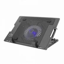 Sbox Jahutuspad CP-12, 17.3", 1 tk, 1200 p/min, 15 dB, 2xUSB, must