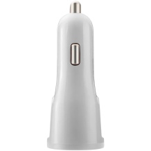 Автомобильное зарядное устройство с USB A выходом и встроенным кабелем Lightning 2.4 A C-033 Белый CNE-CCA033W CANYON