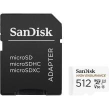 Sandisk карта памяти SDSQQNR-512G-GN6IA, 512 ГБ, 100 МБ/с, 40 МБ/с, Class 10, MicroSDXC, -20 - 90 °C, -7 - 90 °C