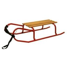 Vodar Сани Rysy 5863608, 23x90x37cm, деревянное сиденье, металлические лыжи, веревка для тяги