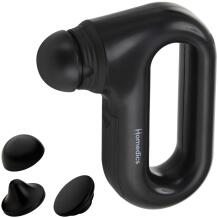 Homedics Masažo pistoletas HHP-120BK, 3 galvutės, 2 intensyvumo lygiai, 0,13 kg