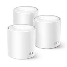 TP-Link Deco X10 (3-pack) belaidis maršrutizatorius Mesh Wi-Fi 6 1500 Mbps 1× Gigabit LAN 1× 2.5 GbE DHCP Balta