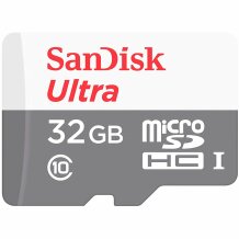 Atminties kortelė Ultra microSDHC SDSQUNR-032G-GN3MN 32 GB UHS-I Class 10 iki 100 MB/s Juoda SanDisk