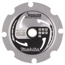 Пильный диск для фиброцементных плит 165x20x2,1 мм 4T, 10 ° MAKITA