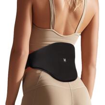 Homedics Kuuma ja külma seljatoetuse SR-GLB800, 1.6 x 20.0cm, must, reguleeritav vöö, keskmine tugi, jahutus, soojendus