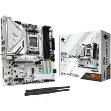 Asrock Emaplaat B850M STEEL LEGEND WIFI, 4 x DDR5 DIMM, 256 GB, 1 x PCIe 5.0 x16, 1 x HDMI, 1 x DisplayPort, 7.1 CH HD Audio