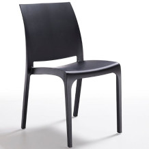 Dārza krēsls Volga melns; 163004 BICA