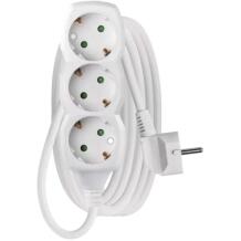 Emos Ilgintuvas P0323R, 3 m, 3× 2P + PE VOKIŠKAS, 3 680 W, PVC, vaikų apsauga
