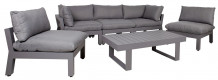 Dārza mēbeļu komplekts FLUFFY moduļu dīvāns un galds K13793 HOME4YOU