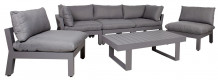 Sodo baldų komplektas FLUFFY modulinė sofa ir stalas K13793 HOME4YOU