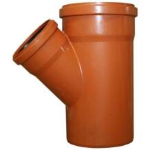Instalplast PVC ārdarbu kanalizācijas trejgabals 8011561, 160mm, 110mm, 45°, pH 2-12, līdz +40°C, ligzda ar silikona blīvējumu