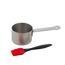 Barbecook roostevabast terasest kastmepott silikoonharjaga marinaadi valmistamiseks ja pealekandmiseks 10.5x7.5x23cm BC-ACC-7211