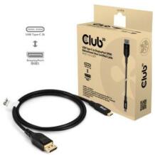 Club3D USB Type-C на DisplayPort 2.1 CAC-1559 1м, черный, 4K240Hz, 8K60Hz, 10K60Hz, 80 Gbps