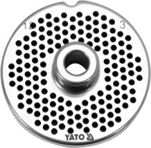 Gaļas maļamās mašīnas asmens YG-03260, YATO, 3 mm caurums, nerūsējošais tērauds, 69.5 mm diametrs