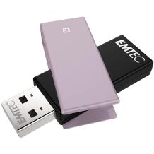Emtec USB mälupulk ECMMD8GC352, 8GB, 15Mbps, 5Mbps, plastmass, telliskivi lilla/must
