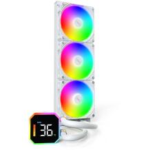 Montech CPU Dzesētājs HYPERFLOW DIGITAL 360 (W), 3 ventilatori, 129.5m³/h, 96.27mmH2O, FDB, balts
