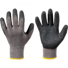 Трикотажные перчатки с латексным покрытием, размер 10