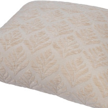Spilvens TEDDY 45x45cm, balts ziedu motīvs P0069417