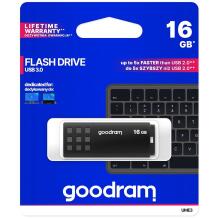 Goodram Pendrive UME3 16GB UZB 3.0 UME3-0160K0R11, 16GB, 60MB/s, 20MB/s, melns, perforācija