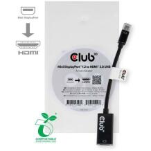 Club3D адаптер CAC-2170 Mini DisplayPort 1.2 на HDMI 2.0, 4K UHD 60Hz, 1 HDMI порт, 1 Mini DisplayPort