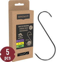 S-kujulised konksud suitsutamiseks BROWIN 311201 150 mm Ø 3 mm 5 tk