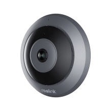 Āra viedā 6M 360° panorāmas iekštelpu fisheye WiFi novērošanas kamera ar 180° redzes leņķi Melna Fisheye Series W520 WC3K02 Reolink