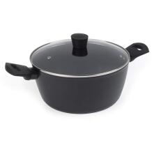 Russell Hobbs Кастрюля RH03266EU7, 28см, алюминий, стеклянная крышка, электрическая, газовая, керамическая, индукционная