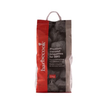 Barbecook Premium kookosbrikett söegrillile pikaajaliseks ja ühtlaseks grillimiseks 100% looduslik põlemisaeg kuni 240min 5kg BC-ACC-7425