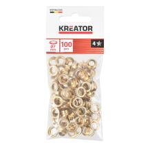 Misiņa kniedes caurumspiednim Ø 7mm, 100gab KREATOR KRTH62505