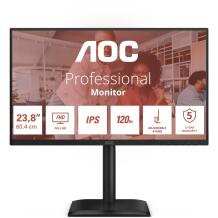 Aoc LCD монитор 24E4U 60.5 см 1920 x 1080 FHD, 120 Гц, IPS, регулируемая подставка, USB хаб 3.2 Gen 1, VESA крепление