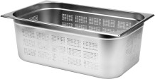 GASTRONORM perforēts konteiners GN 1/1, YG-00345, YATO, nerūsējošā tērauda, 200 mm, 26 l, līdz 300°C, trauku mazgājamā mašīnā mazgājams