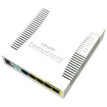 Mikrotik CSS106-1G-4P-1S hallatav lüliti, 5 Gigabit Ethernet porti, 1 SFP, PoE, DC-in 8-30 V, 6 W