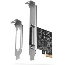 Axagon интерфейсная карта PCEA-P1N, PCIe 2.0, 1 параллельный порт, DB25, 5 Гбит/с, CE, RoHS, 1 шт.