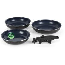 Russell Hobbs RH03314 Marine Smart Clip 4 Piece Fry Pan Set