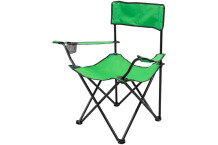 Saliekamais krēsls kempingam, WMC TOOLS, WMC-CH55-2, 120 kg, zaļš, kompakts un viegls