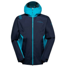 Jacket DISCOVER Shell JKT M, LA SPORTIVA, 8058428020447, 20 000 mm, RET 9, 345g, DEEP SEA TROPIC BLUE