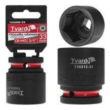 Impact Socket 3/4" 6PT 33mm CR-MO Tvardy T00212-33