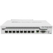 Mikrotik CRS309-1G-8S+IN hallatav lüliti, 1 RJ-45 10/100/1000, 8 SFP+ 10G, 162 Gbit/s, PoE, DC 12-57 V