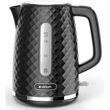 Eldom Чайник ELLI C280C, 1.7 л, 2200 Вт, черный, strix, защита от кипения, съемный фильтр